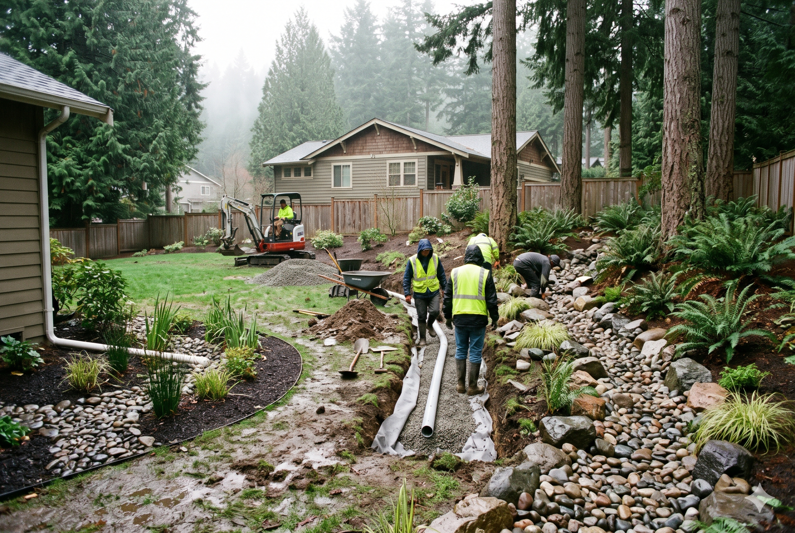 Landscape drainage solution
